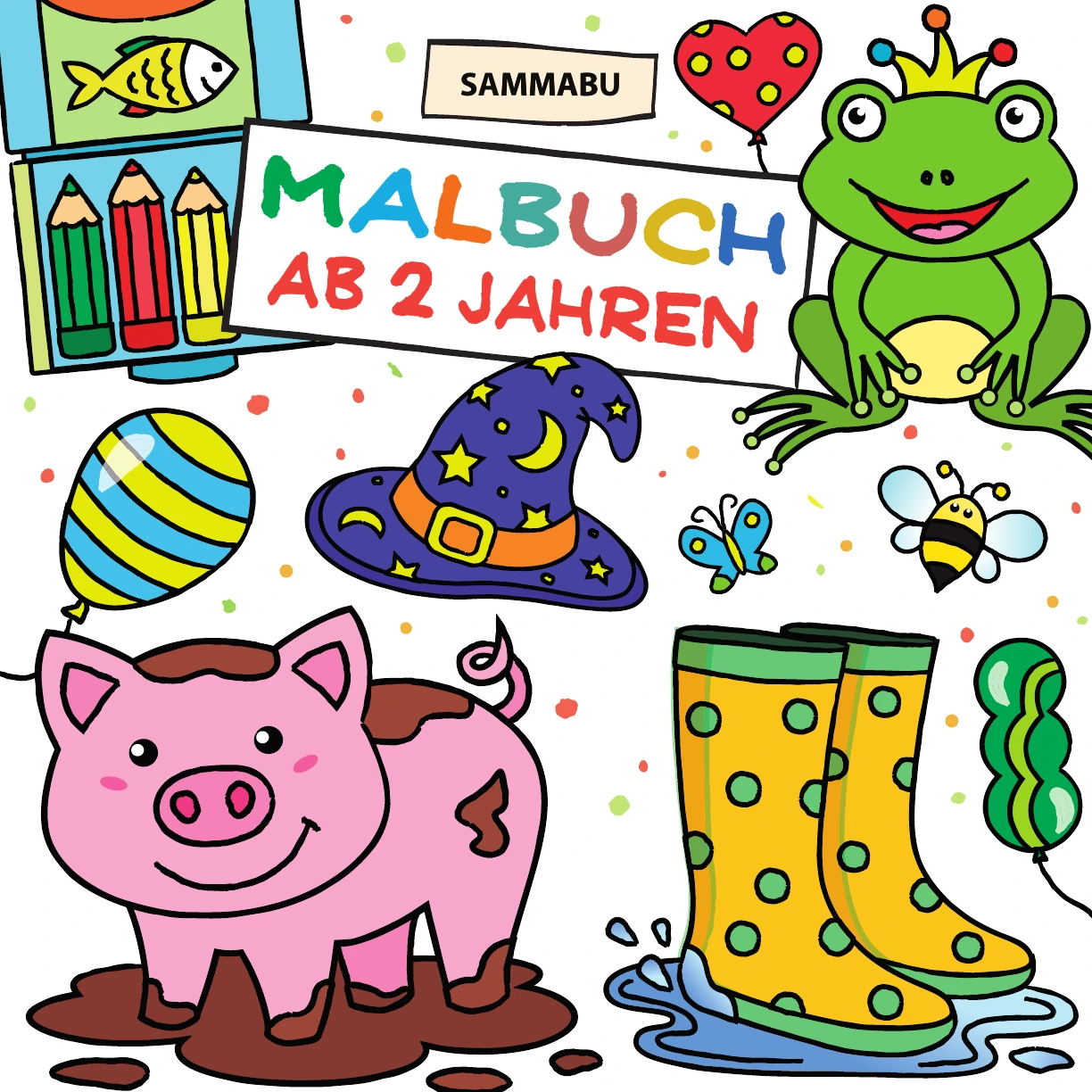 Cover: Malbuch ab 2 Jahren