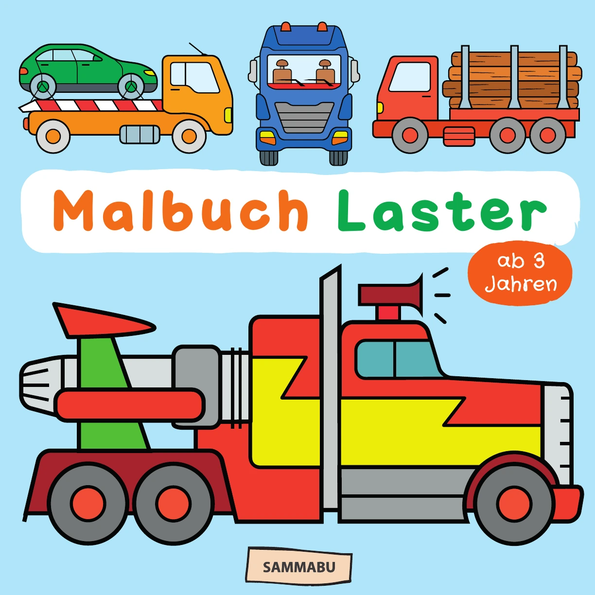 Cover: Malbuch Laster