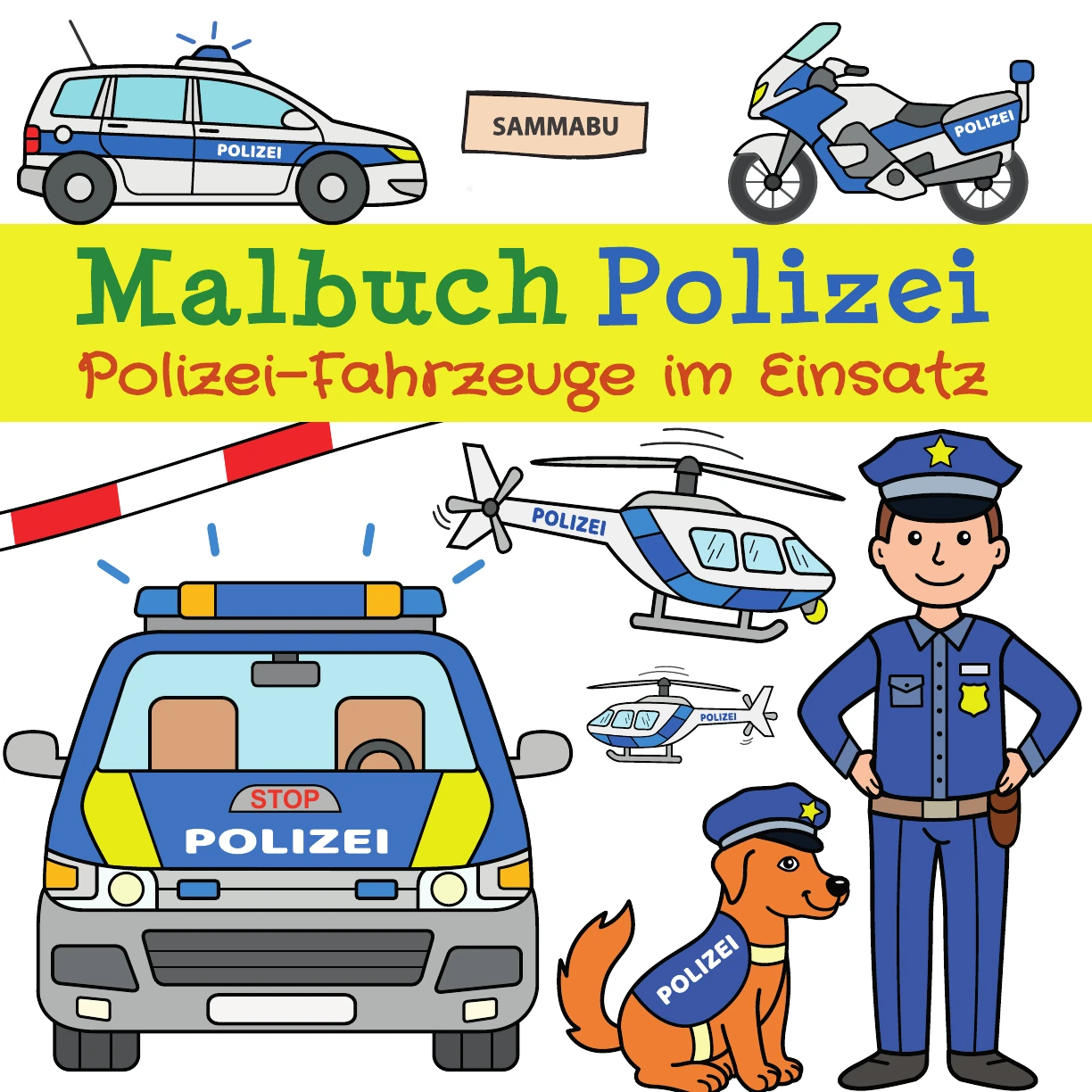 Cover: Malbuch Polizei