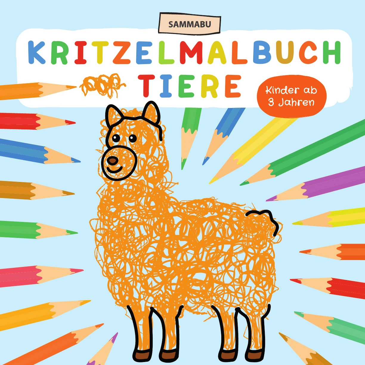 Cover: Kritzelmalbuch Tiere