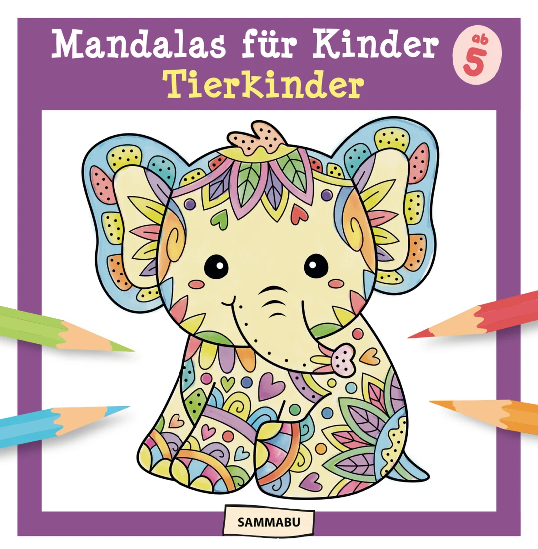 Cover: Tierkinder-Mandalas ab 5 Jahren