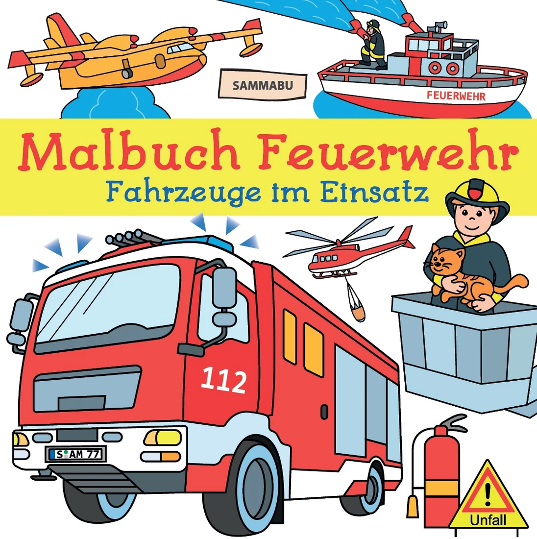 Cover: Malbuch Feuerwehr