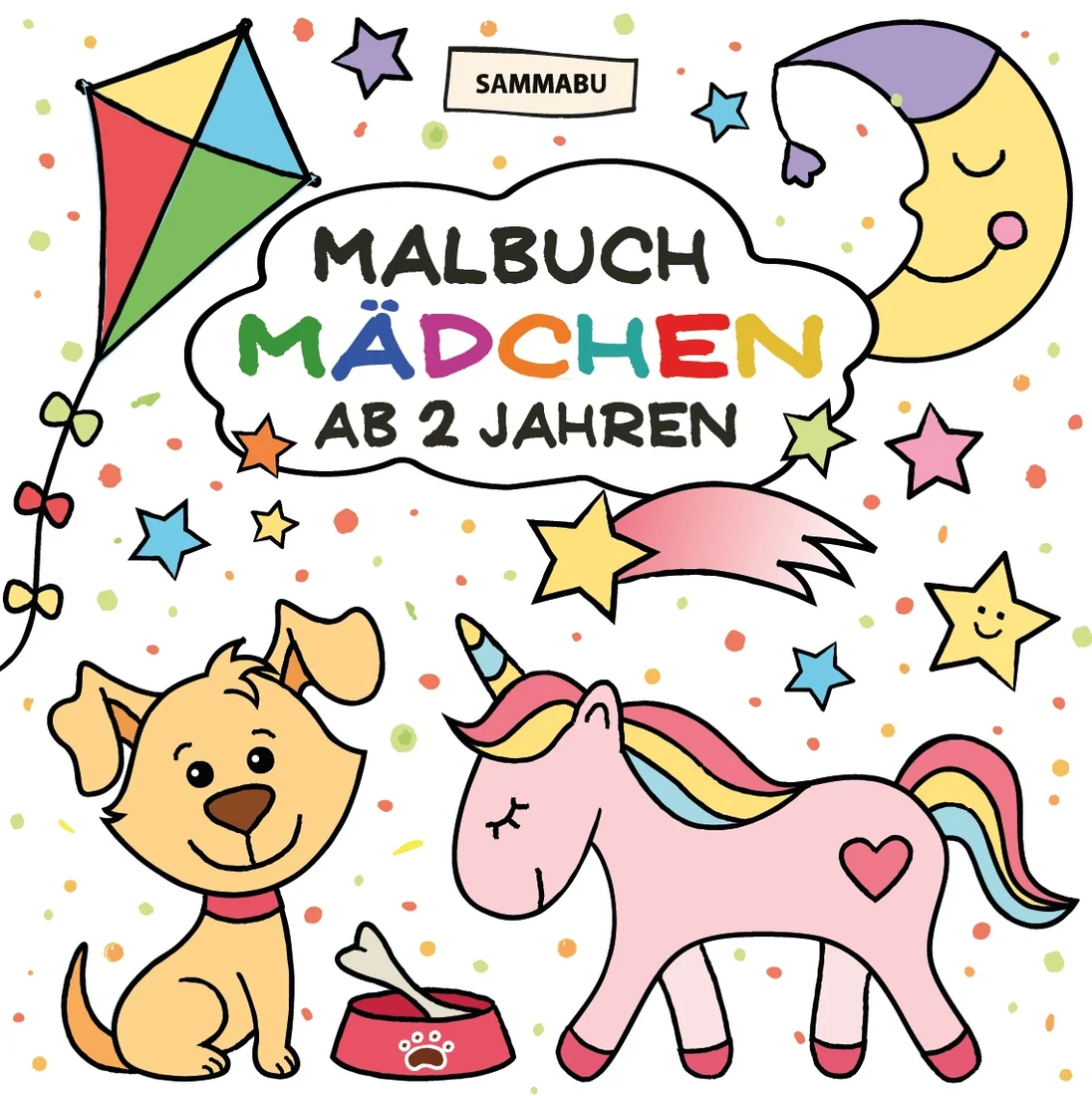 Cover: Malbuch für Mädchen ab 2 Jahren