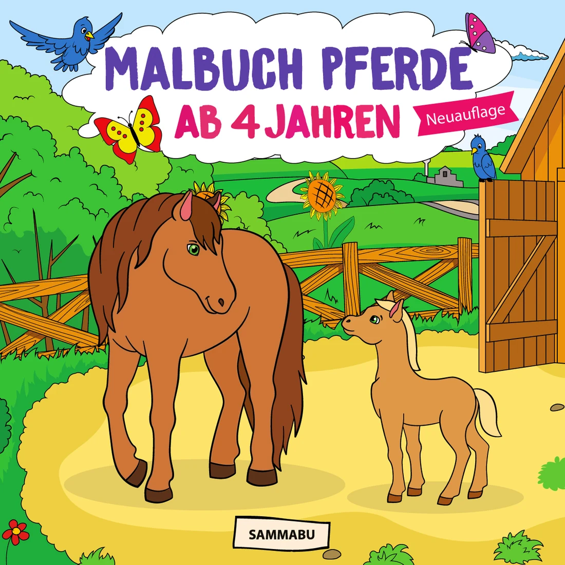 Cover: Malbuch Pferde