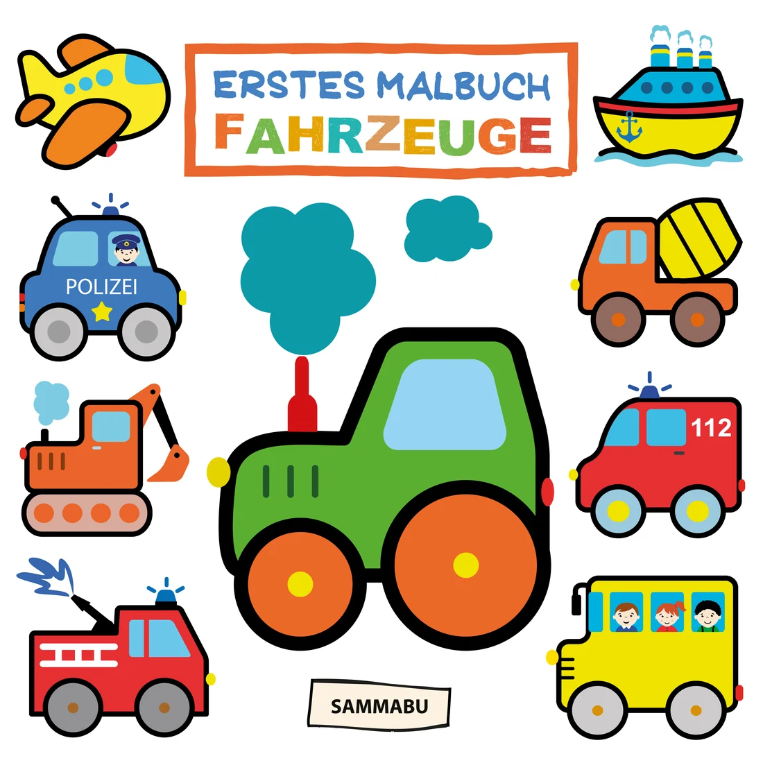 Cover: Erstes Malbuch Fahrzeuge