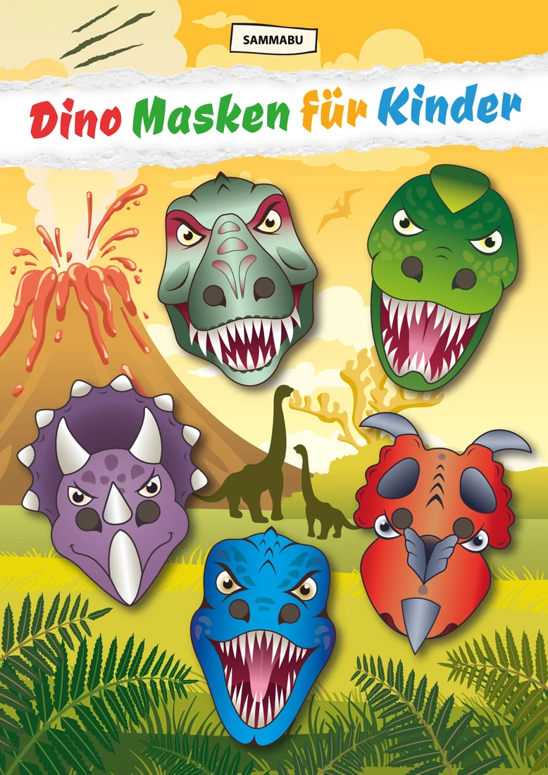 Cover: Dino-Masken für Kinder