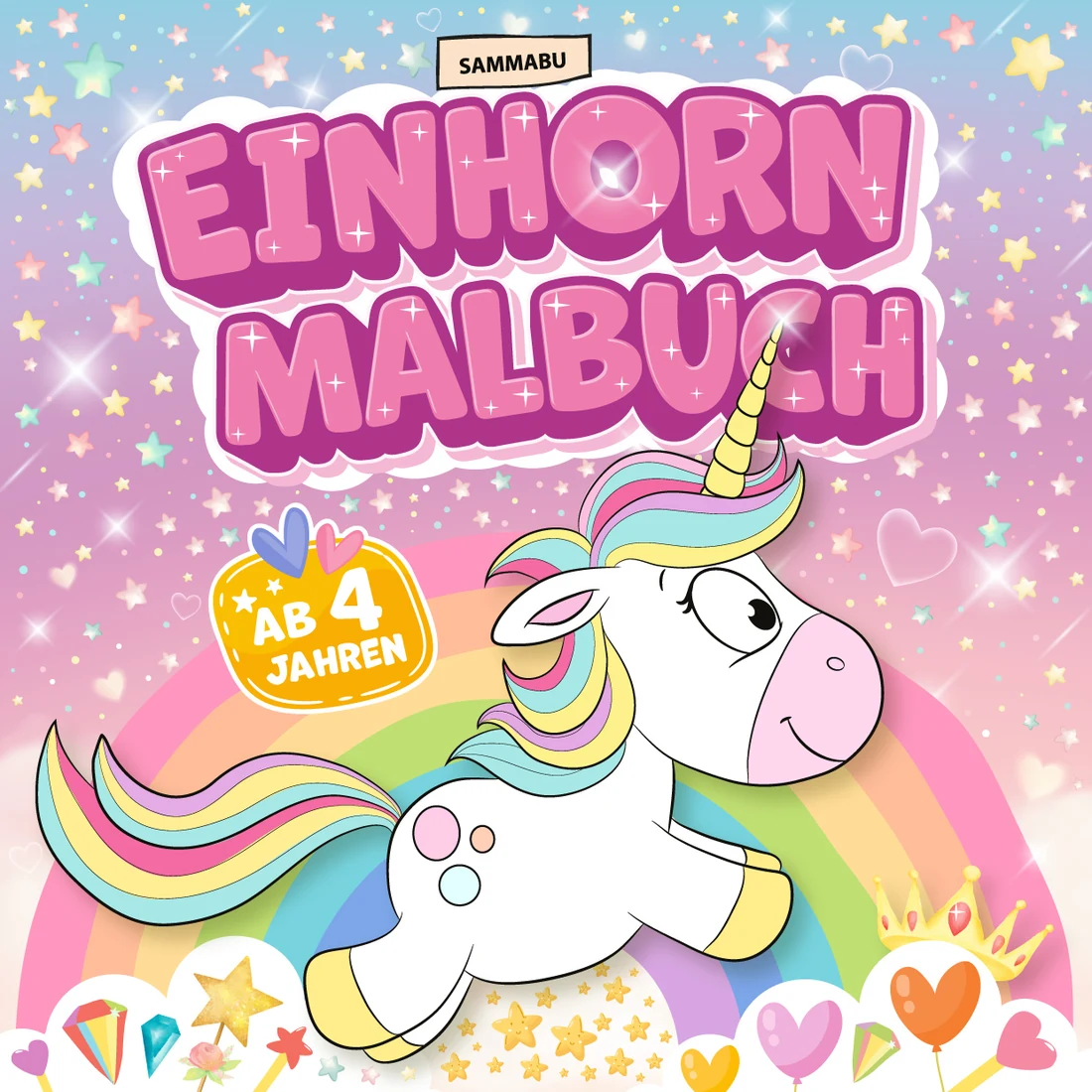 Cover: Einhorn-Malbuch