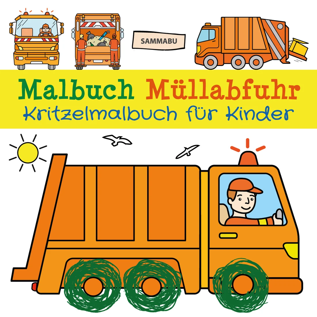 Cover: Malbuch Müllabfuhr